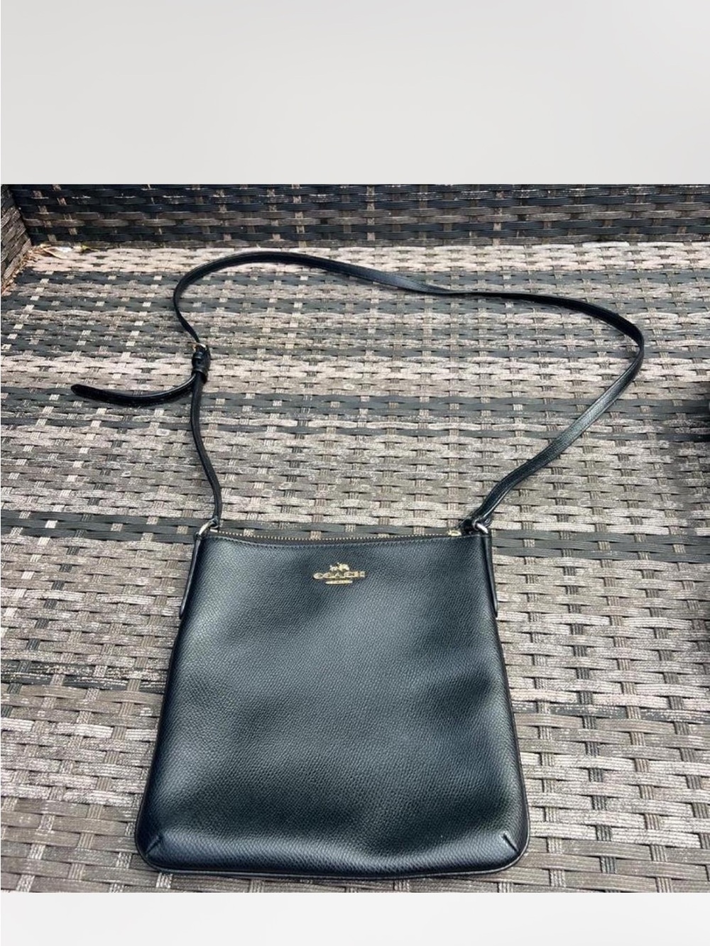 Coach crossbody leather handbag